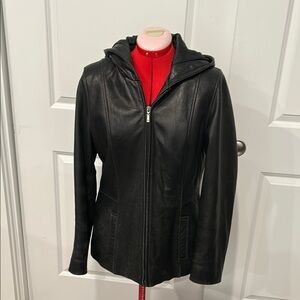 Anne Klein Black Leather Jacket